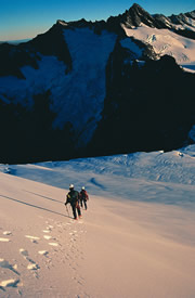 Descending onto the Bonar Glacier