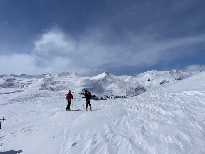 Summit during Backcountry Ski in Colorado