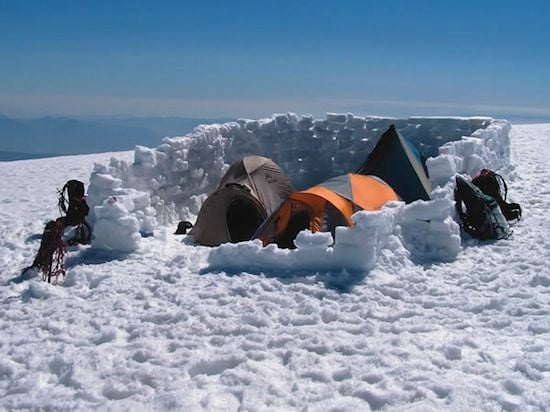 Fortified Camp on the Summit of Mt. Baker