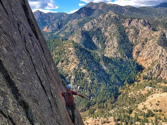 Climber on Rincon Wall
