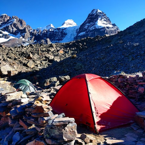 Camp at Laguna Chiar Khota