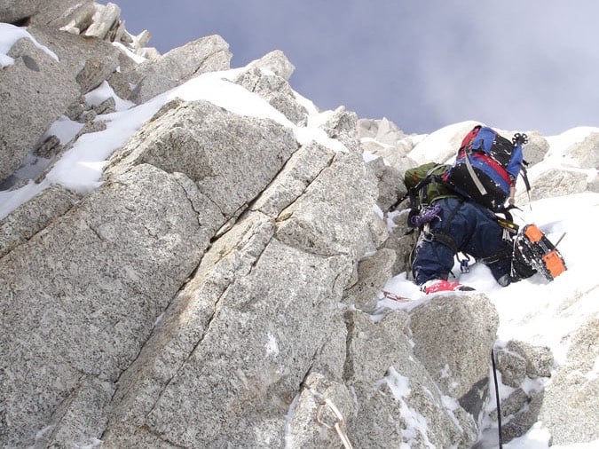Mixed climbing