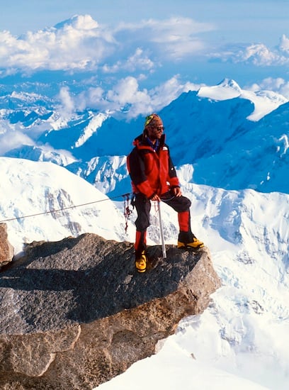 Climber on the Edge of the World