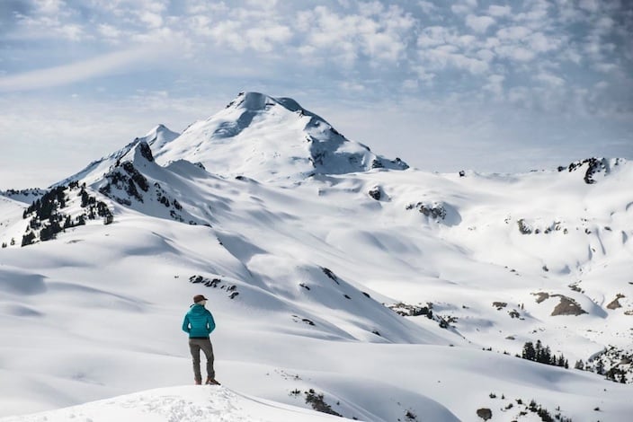 Denali Prep Climber takes in the beauty.