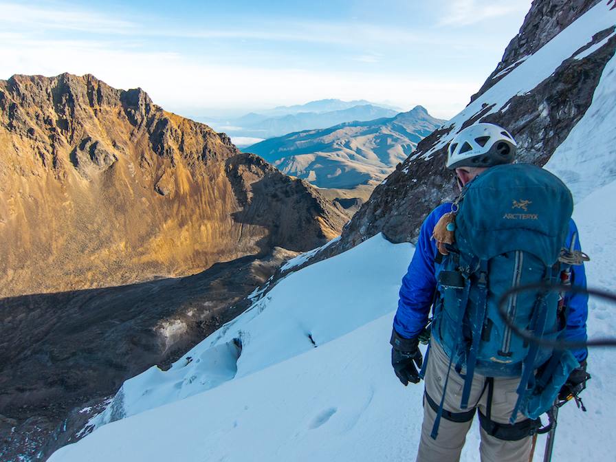 Descending from Illiniza Sur