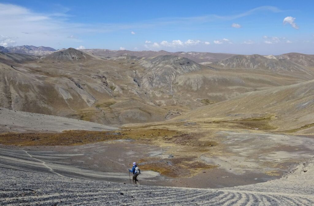 Hiker and the Altiplano