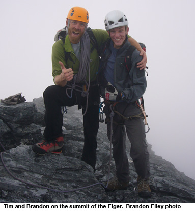 Father and Son in the Alps: Climbing the Alps Trilogy 16 eiger summit