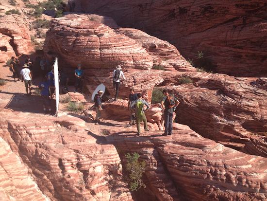 Film Crew Shoots Outside Las Vegas