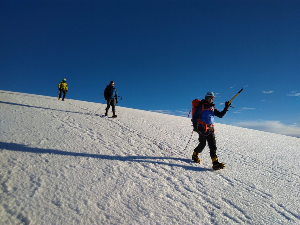 Happy Climbers on Antisana