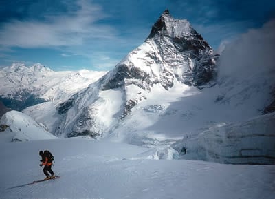 Descending beneath the Matterhorn
