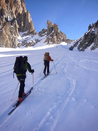 Approaching the Col du Chardonnay
