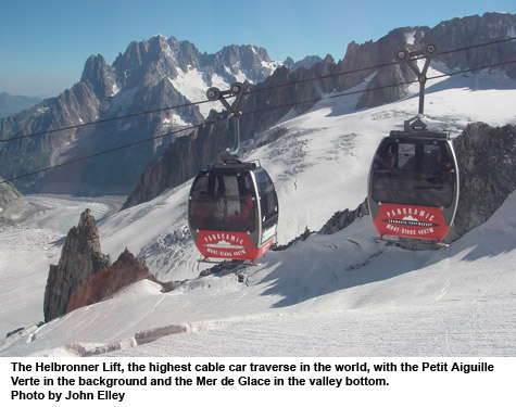 Father and Son in the Alps: Climbing the Alps Trilogy 5 the helbronner lift, highest cablecar traverse in the world