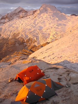 High camp on Toqllaraju