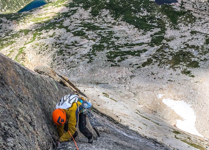 Rock climbing at Lumpy Ridge