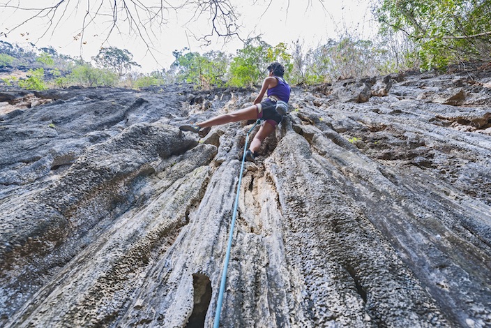 Female Climber Laos