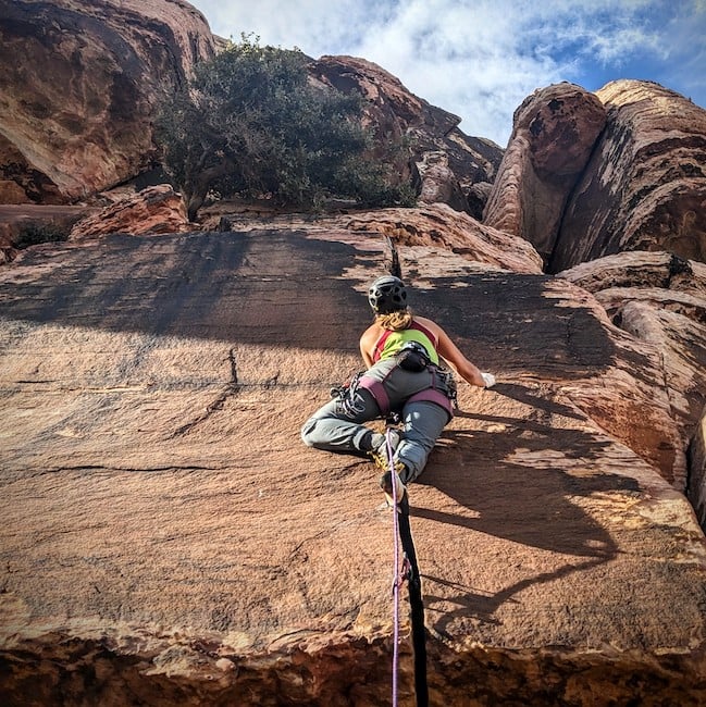 Lead climbing practice!