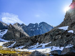 How to Prepare for the Keyhole on Longs Peak, CO 5 longs peak from lower chasm 2 281 of 129