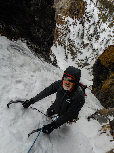 Enjoying an Ice Climb in Ouray
