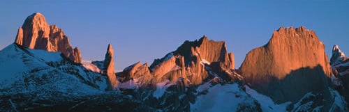 Sunset on the Fitzroy Group