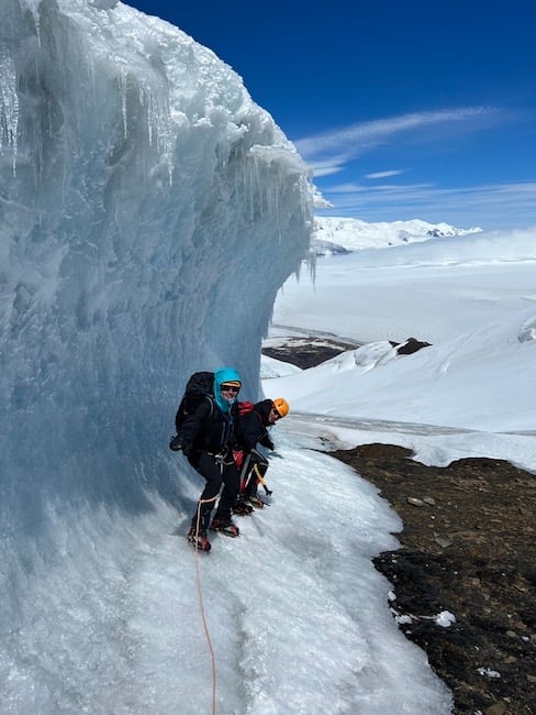 Patagonia snow pile