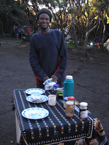 Melk, my waiter on Kili