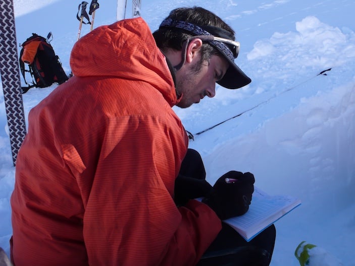 Recording snowpit data