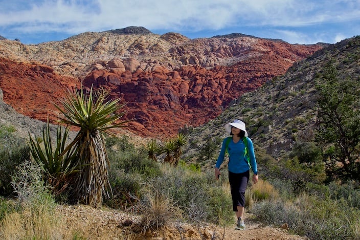 Hiking in Red Rock Canyon