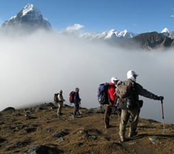 view from a ridge