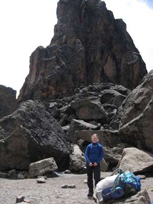 In front of the Lava Tower.