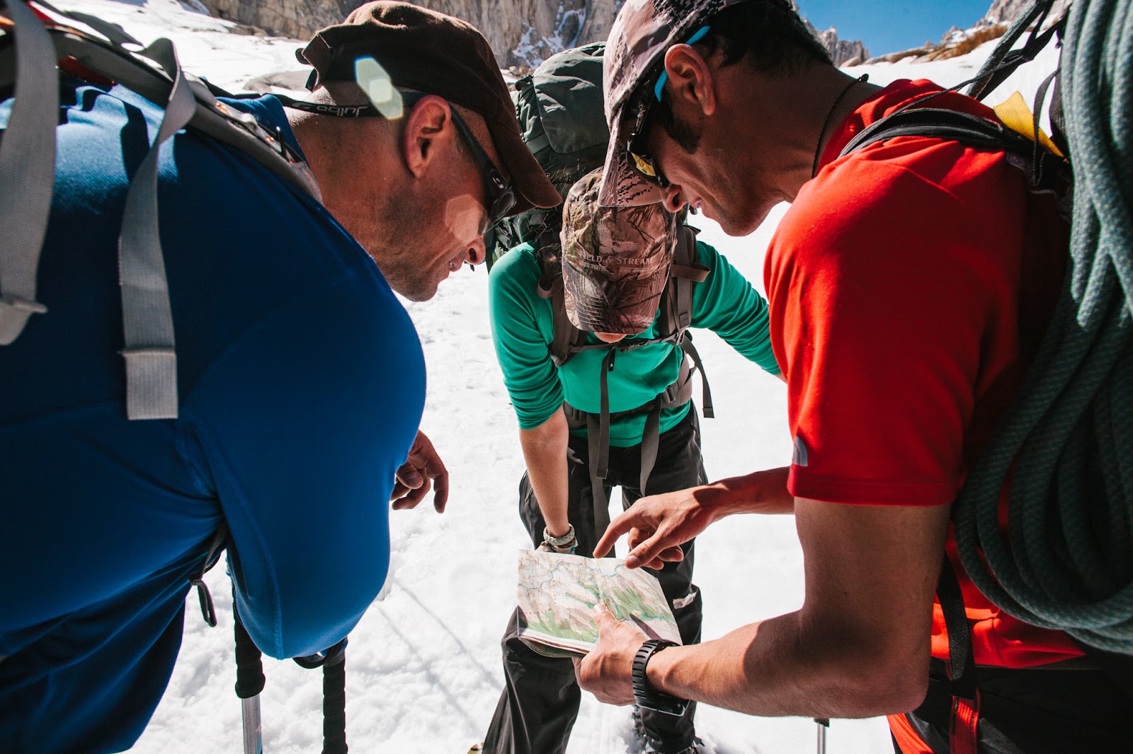 Mt Whitney's Mountaineer's Route in the Winter 2 sierra map reading