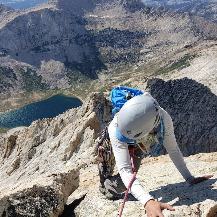 Climber on Mt. Conness.  Kevin McGarity