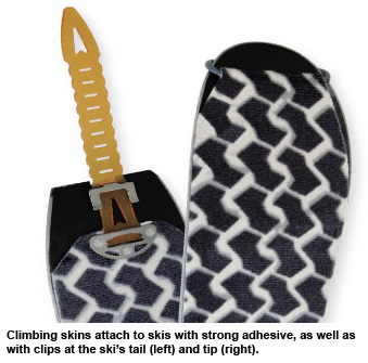 Snow Flotation for Climbers: Skis or Snowshoes? 2 skins