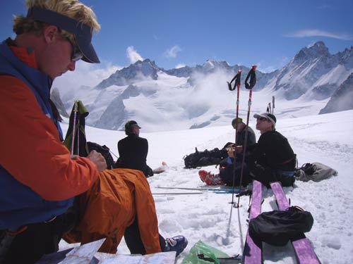 Resting on the Haute Route
