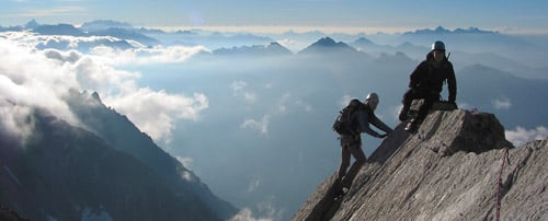 Guided Alpine Climbing in the French Alps/Chamonix 5 Beautiful views from the summit of the Tour Ronde.