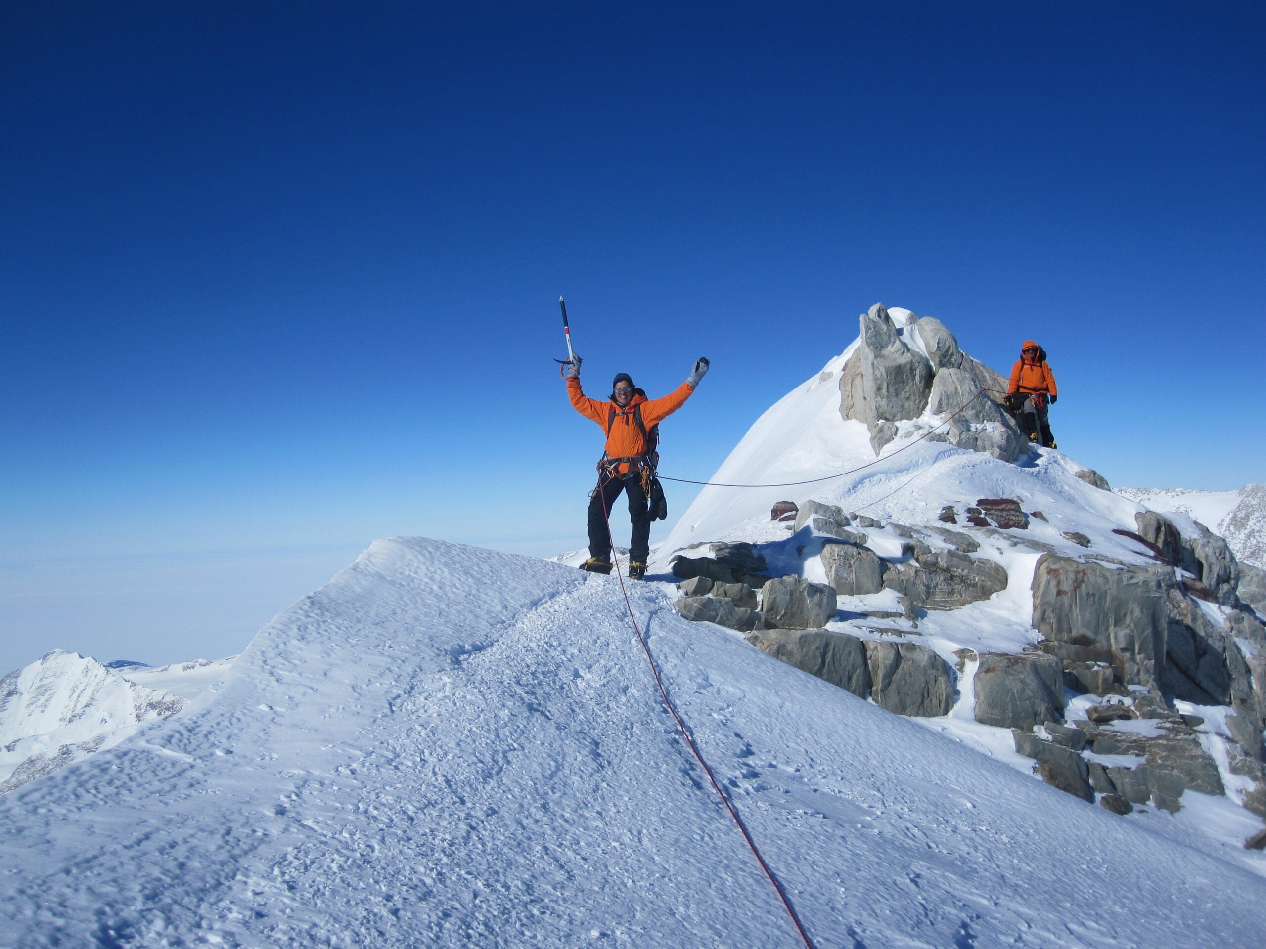 Ascending the icefall between Camps 2 and 3