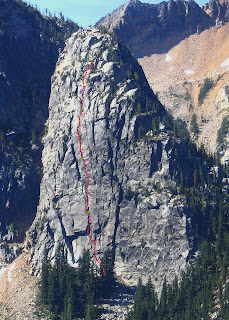 First Ascent: Wright-Pond Route 1 wrightpondtopo1
