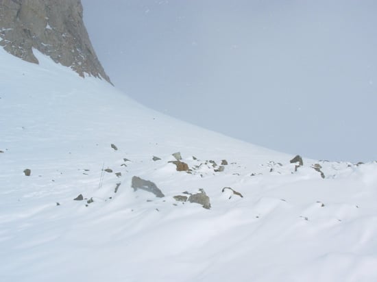 Looking up at the start of Windy Corner.