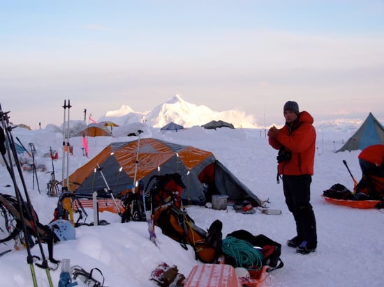Getting settled into Camp at 14k.