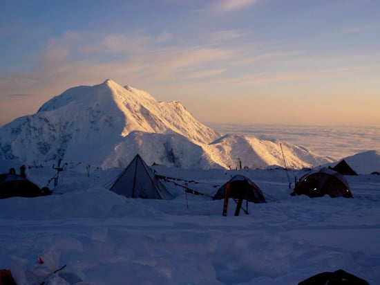 Twilight on Mount Foraker from 14k.