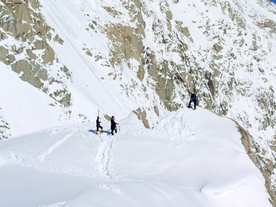 Posing for a photo op at the 'Edge.'