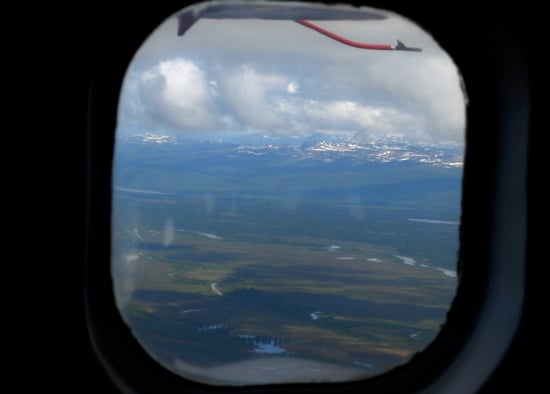 Views of the Alaskan tundra outside of Talkeetna headed towards Base Camp.