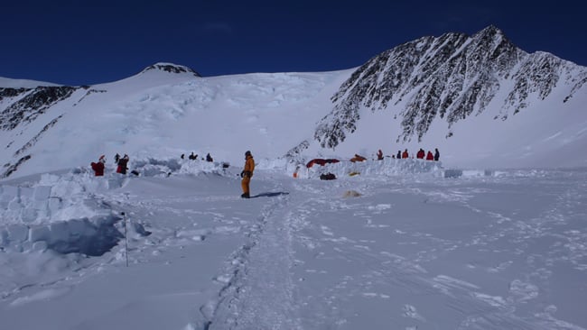 High Camp at 17,200 feet.