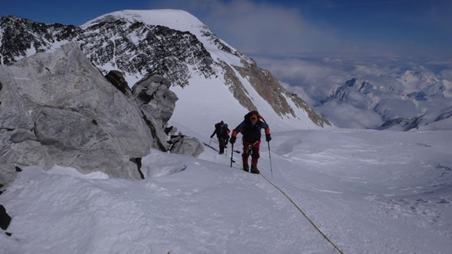 Above Denali Pass near 19,000 feet.