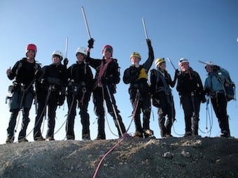 Mountain Programs for Youth Organizations 2 A Leaders of Tomorrow group celebrates on the summit of Mt. Baker.
