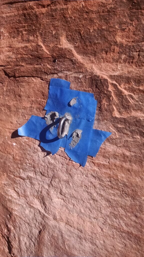 Newly Placed Glue In Bolt